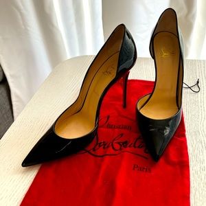 Authentic Christian louboutin Iriza 100 patent leather size 42